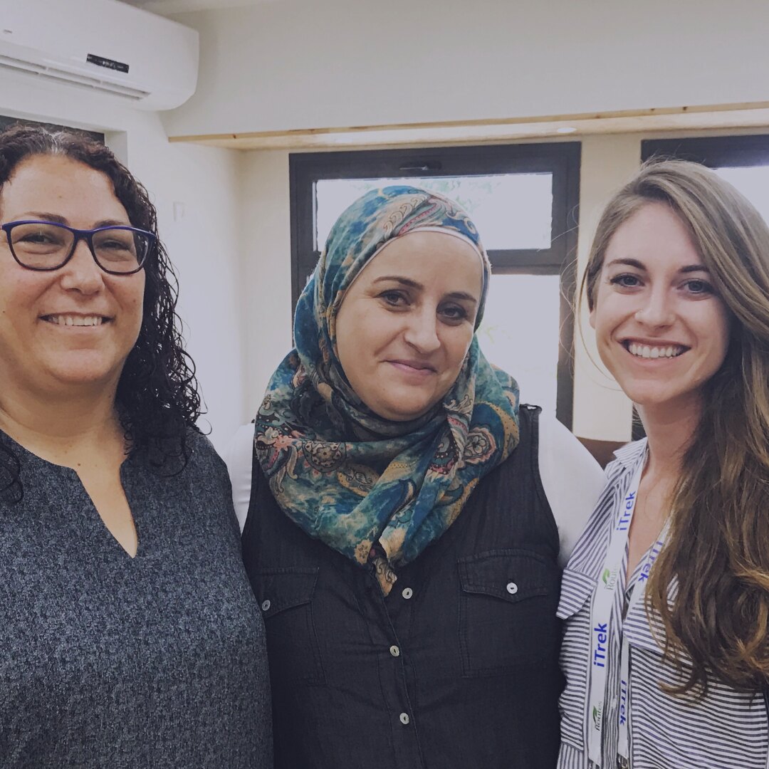Kristin with two colleagues during her social work years.